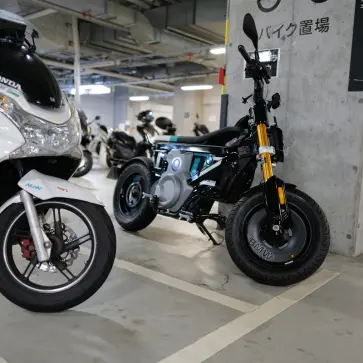 グランフロント北館のバイク用駐車場（駐輪場）