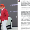 フェラーリ ルーチェを64億円で落札した人物（インスタグラム）