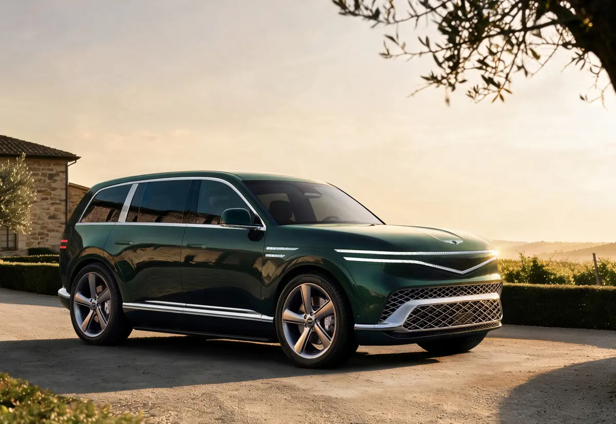 ジェネシスのフラッグシップSUV、GV90のエクステリア(フロント)