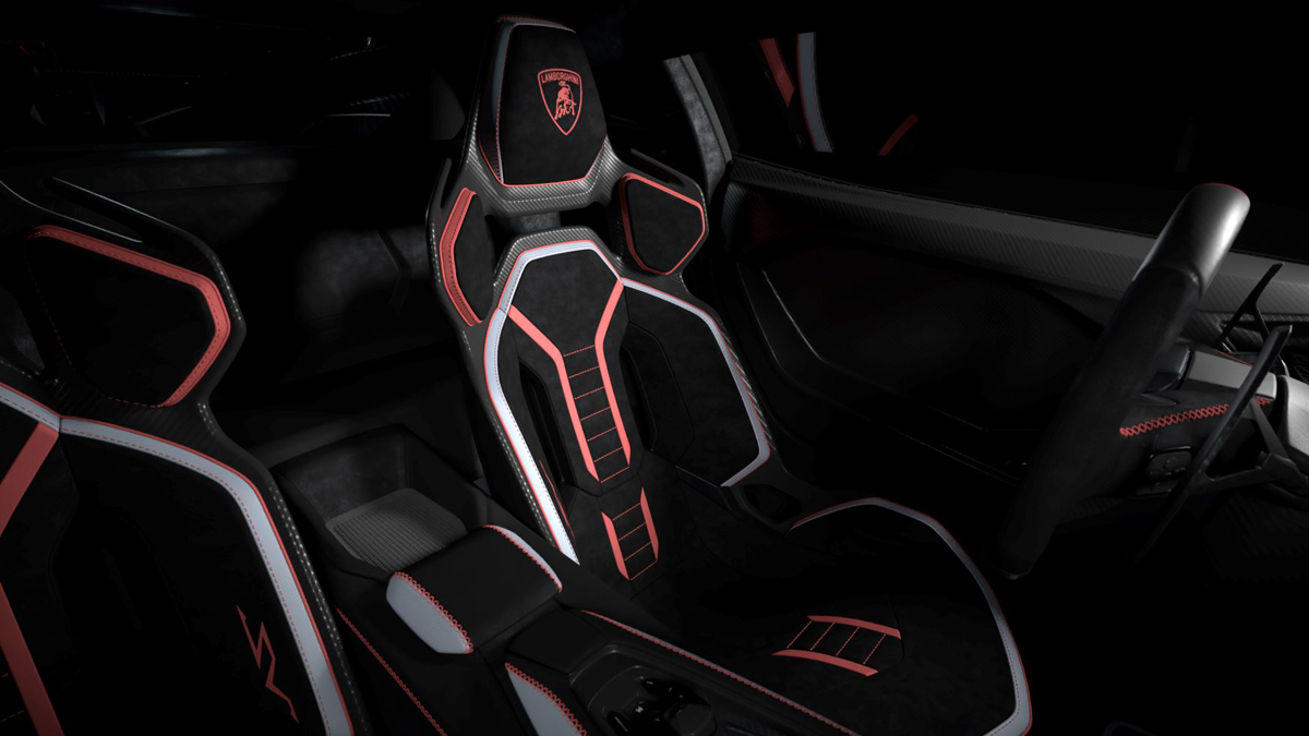ランボルギーニ レヴエルトSVのインテリア（シート）