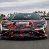 ホッケンハイムを走行するランボルギーニ レヴエルトSV（フロント）