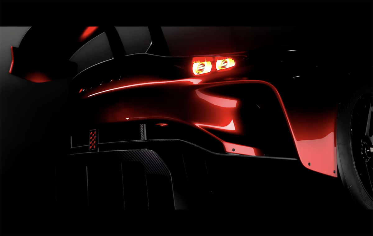 グランツーリスモにて配信予定のマツダRX-VISION GT3 Evoのティーザー画像