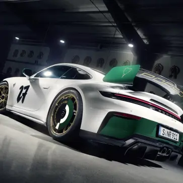ポルシェ911 GT3 ニュルブルクリンク100周年エディションのエクステリア〜リア