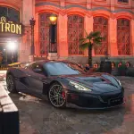 ヨーロッパ パーク内の「ヴォルトロン・ネヴェーラ」入口とリマック・ネヴェーラ