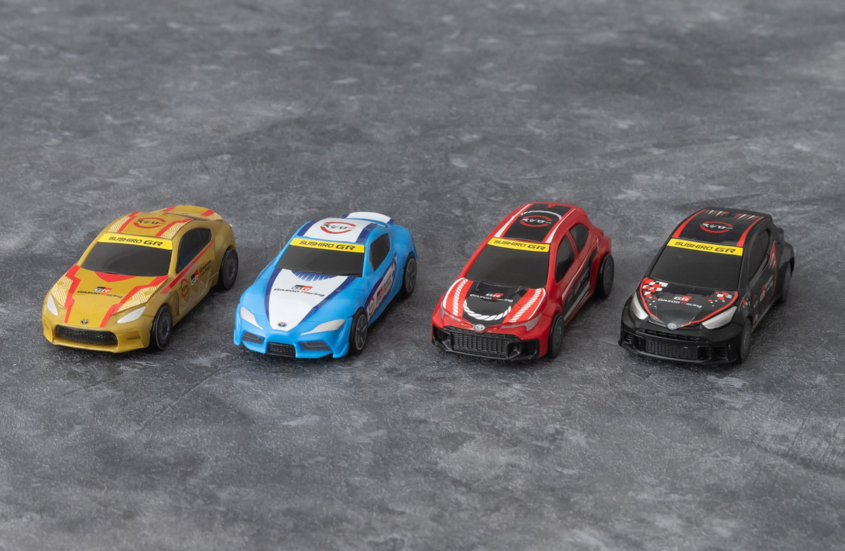 トヨタ Gazoo Racing(GR)とスシローとのコラボミニカー