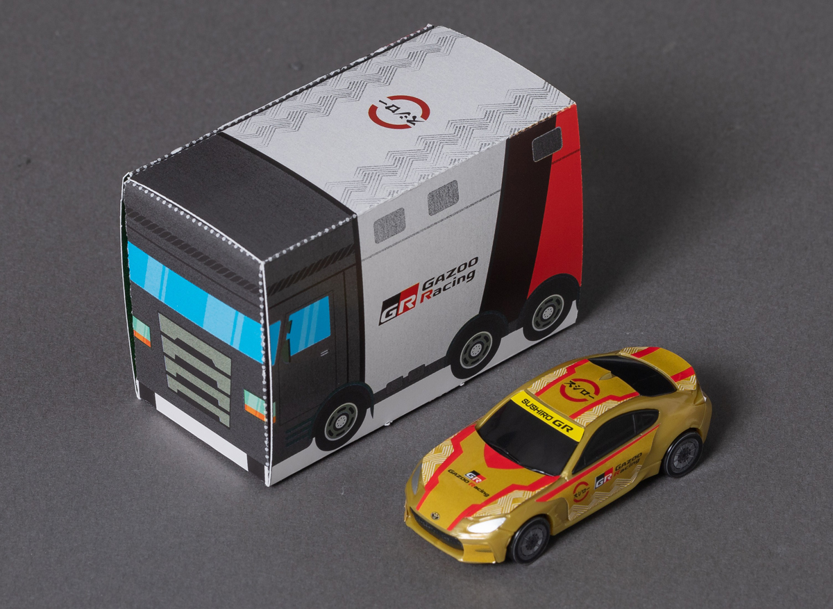 トヨタ Gazoo Racing(GR)とスシローとのコラボミニカー