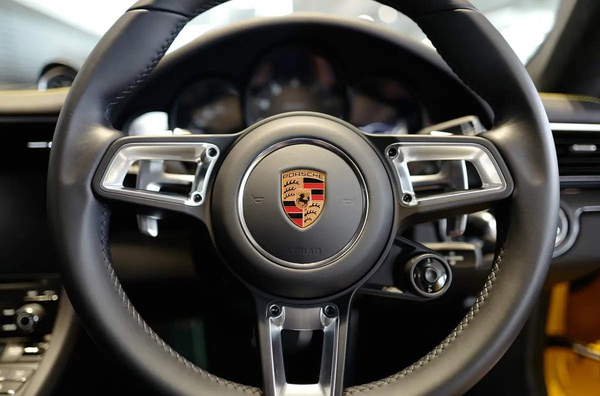ポルシェ911のステアリングホイール