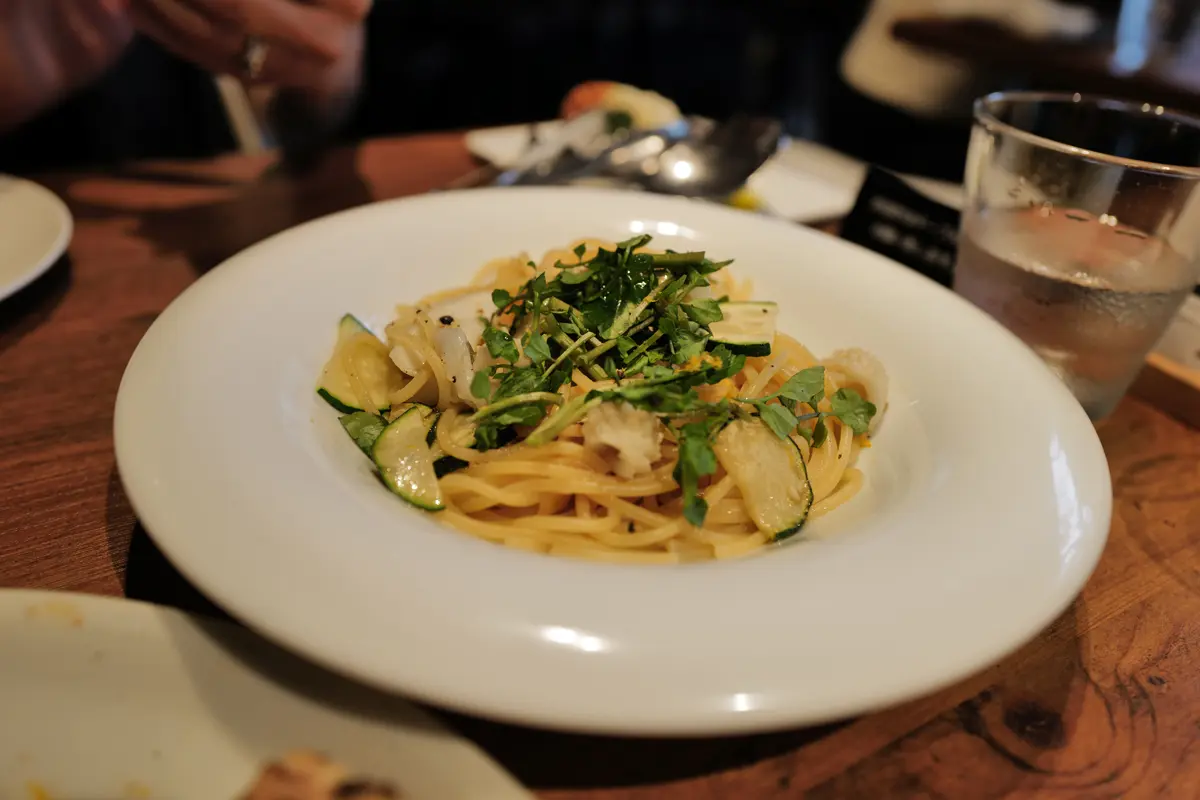 豊中のイタリアンレストラン、「アランチーノ」のパスタ