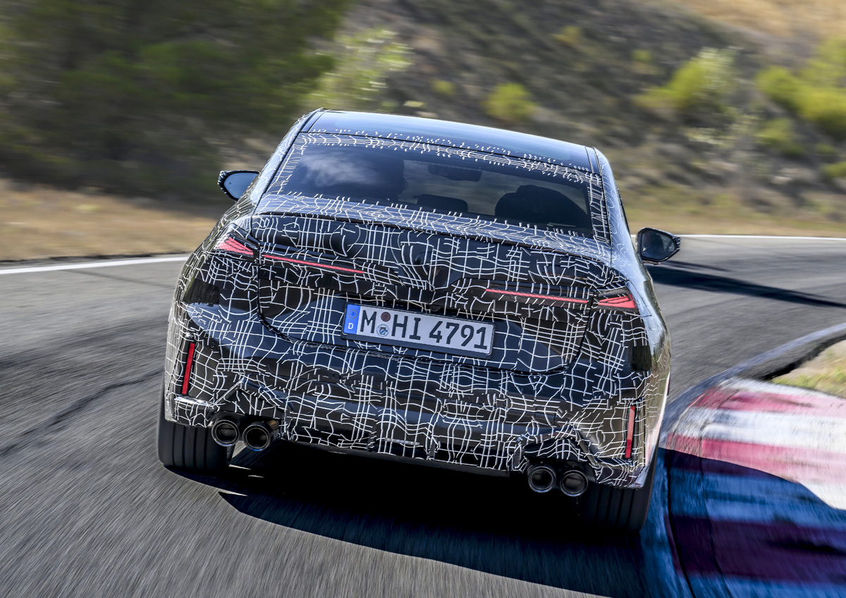 新型BMW 3シリーズ（G50）のプロトタイプ〜リア