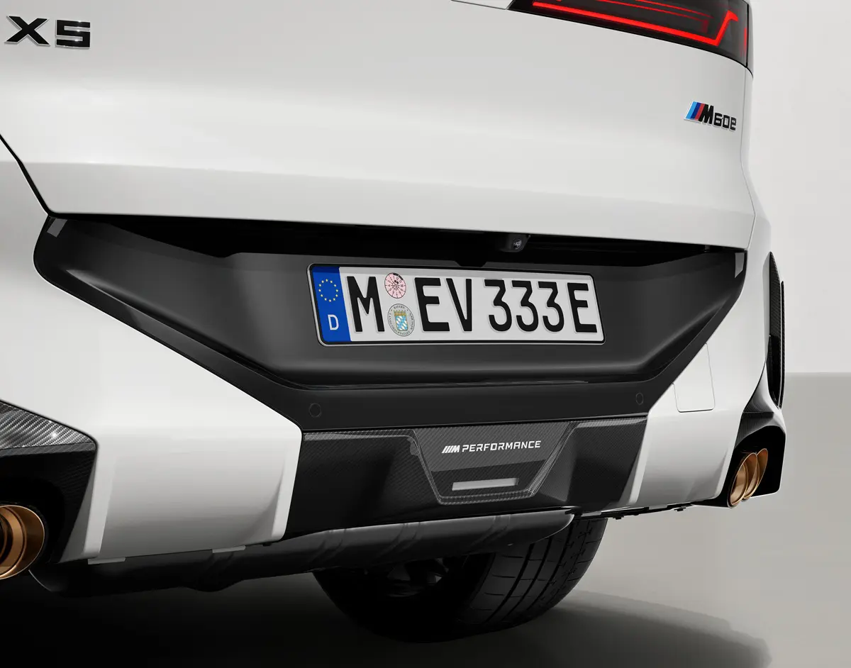 BMW X5 / iX5向けのMパフォーマンスパーツ〜リヤガーニッシュ