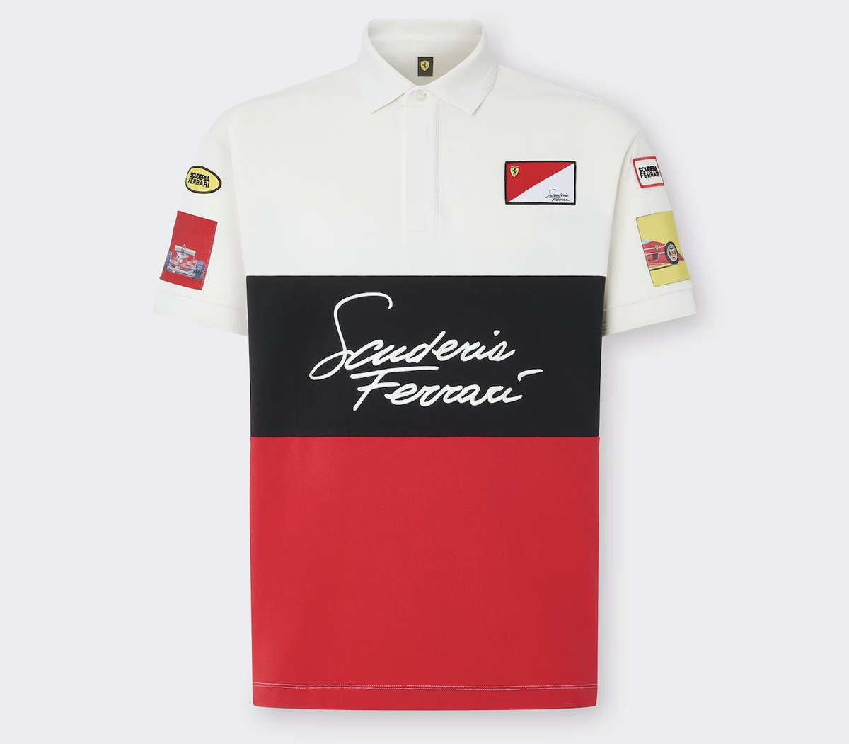 フェラーリストアにて販売される「イタリアGP（モンツァ）」仕様のポロシャツ