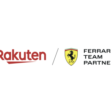 フェラーリと楽天グループとの提携発表画面
