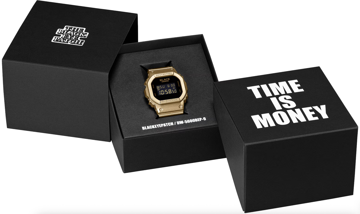 G-SHOCKとブラックアイパッチとのコラボモデル（DW-5600）のケース