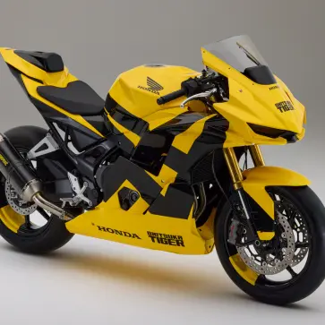 ホンダとオニツカタイガーとのコラボレーションによるバイク、「Onitsuka Tiger Honda Mid Sports Concept」