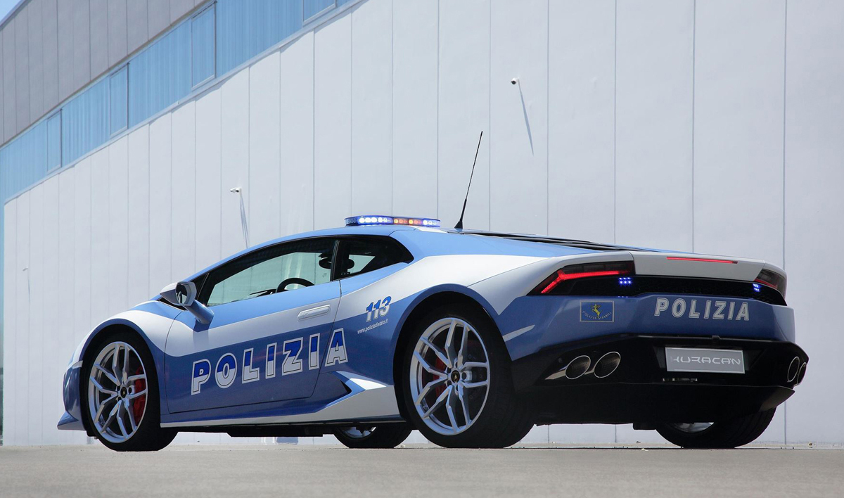 ランボルギーニ ウラカンのパトカー（警察車両）