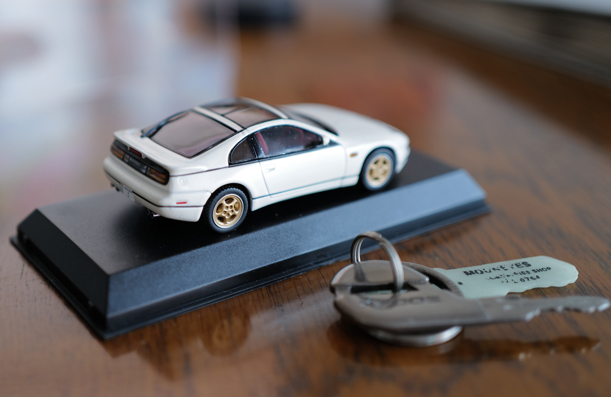 日産フェアレディZ(Z32)のモデルカー(ミニカー)〜ホワイト