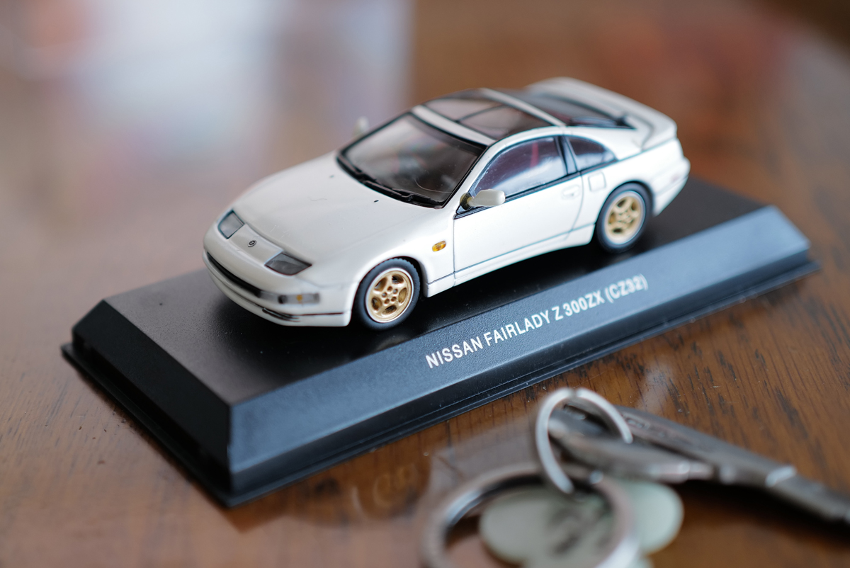 日産フェアレディZ(Z32)のモデルカー(ミニカー)〜ホワイト