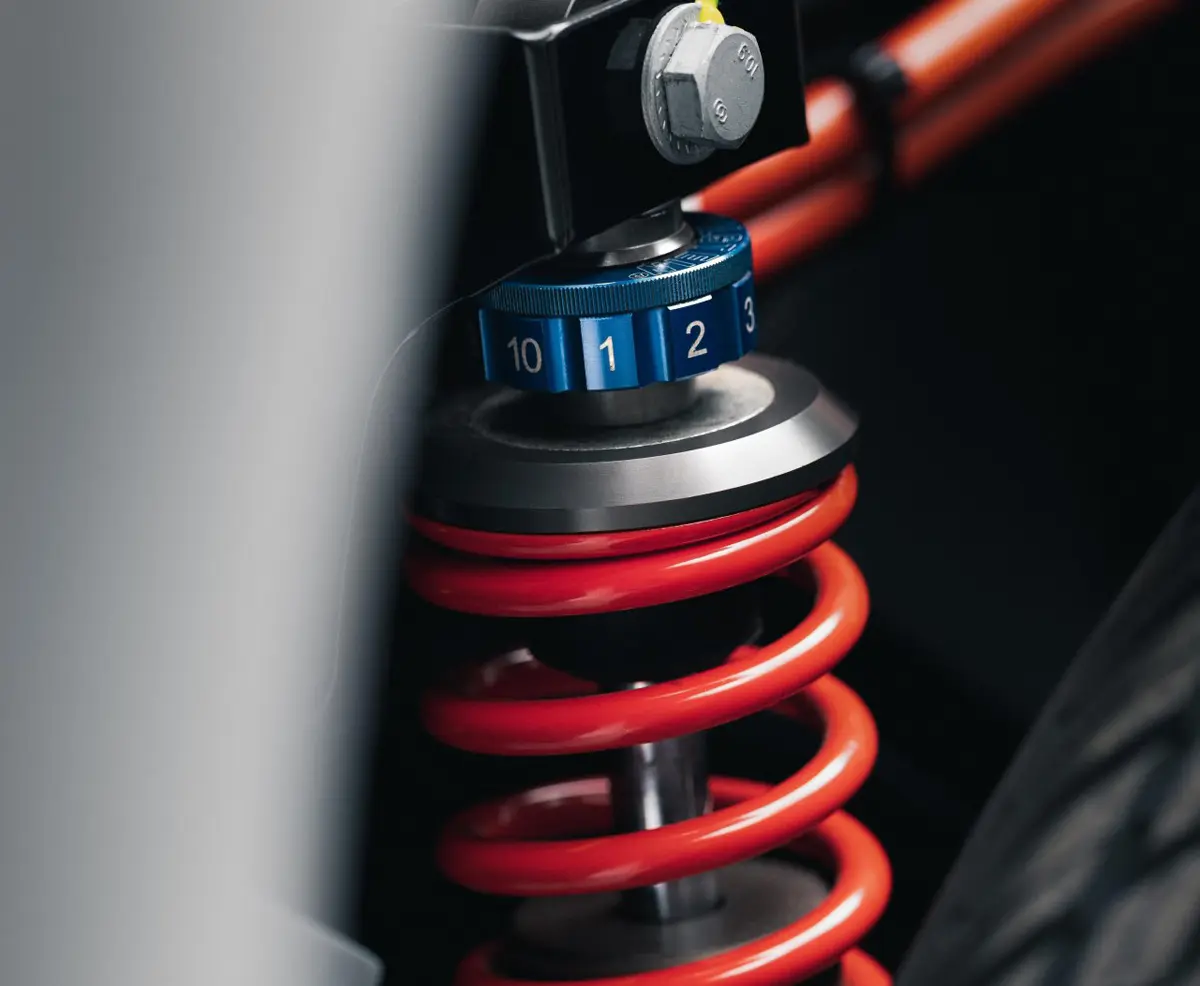 ポルシェ550スパイダーJのサスペンション