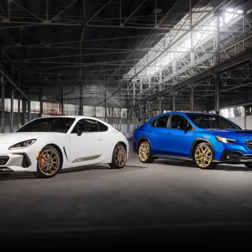 スバルWRX / BRZの限定モデル、WRX GD25と　tS ZC15のエクステリア