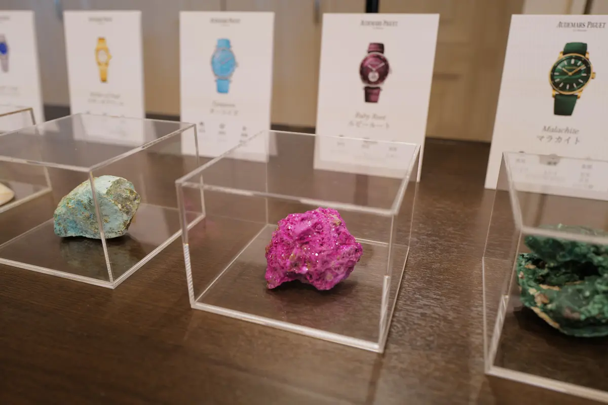 オーデマピゲ「AP ランデヴー KOBE」の会場での展示物