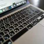 マックブックのキーボード