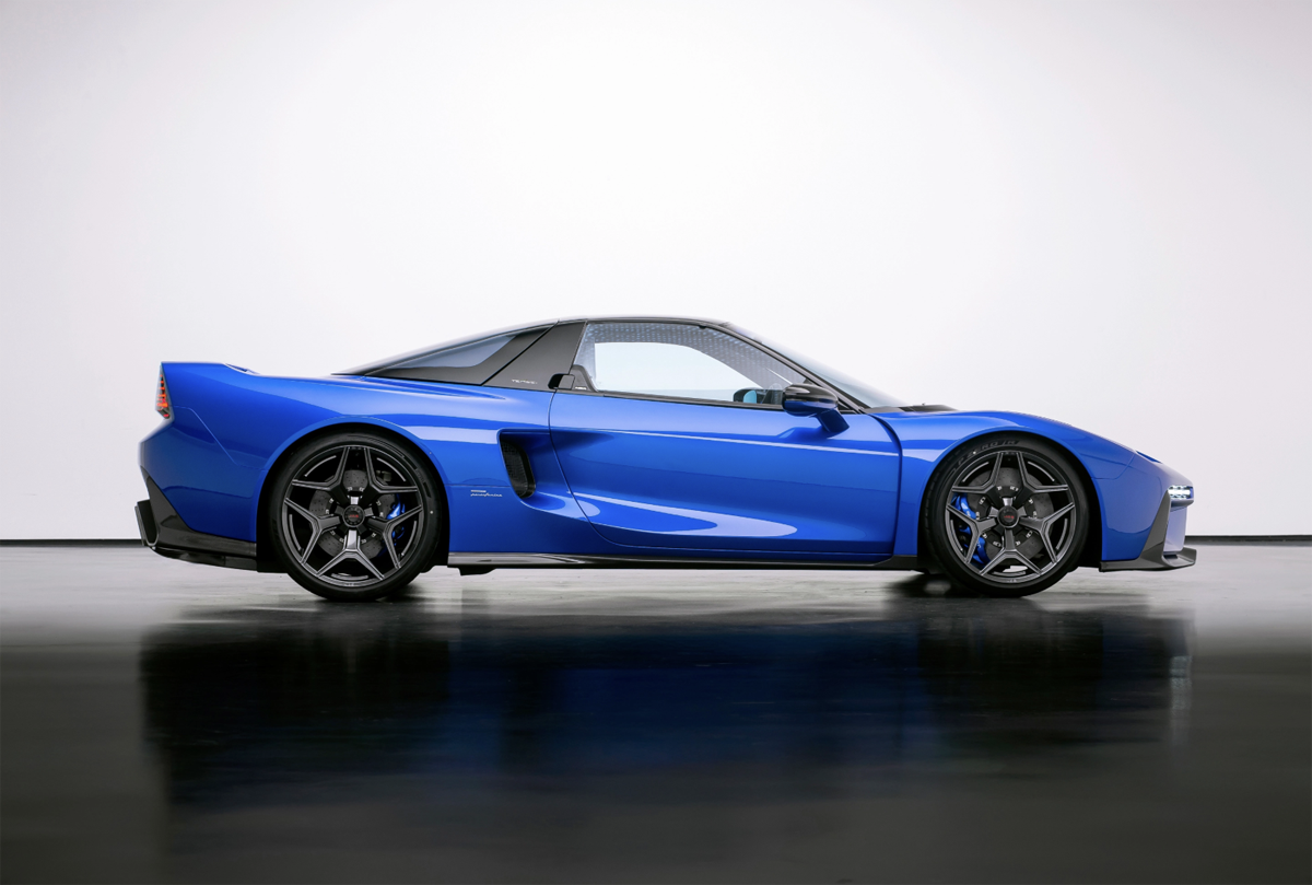 ピニンファリーナとJASによるNSXのレストモッド、「NSX Tensei」のエクステリア〜サイド