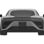 レクサスLFRと見られる意匠登録画像（リア）
