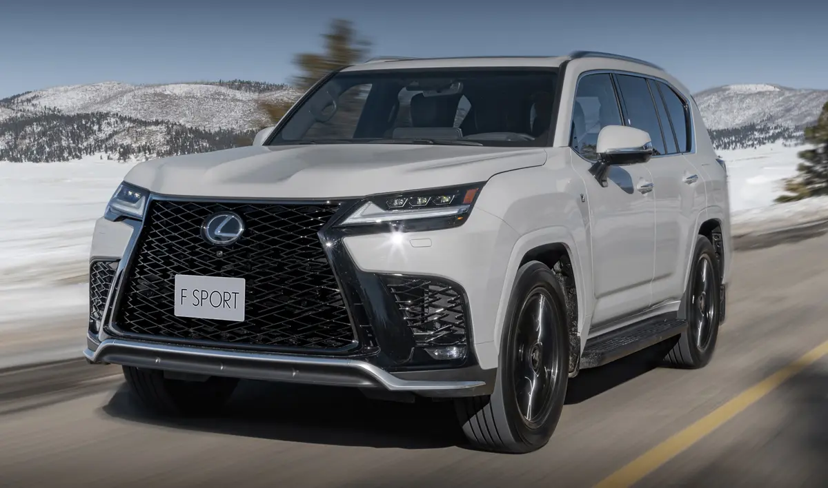 新型レクサスLX「F SPORT」のエクステリア（フロント、グレー）