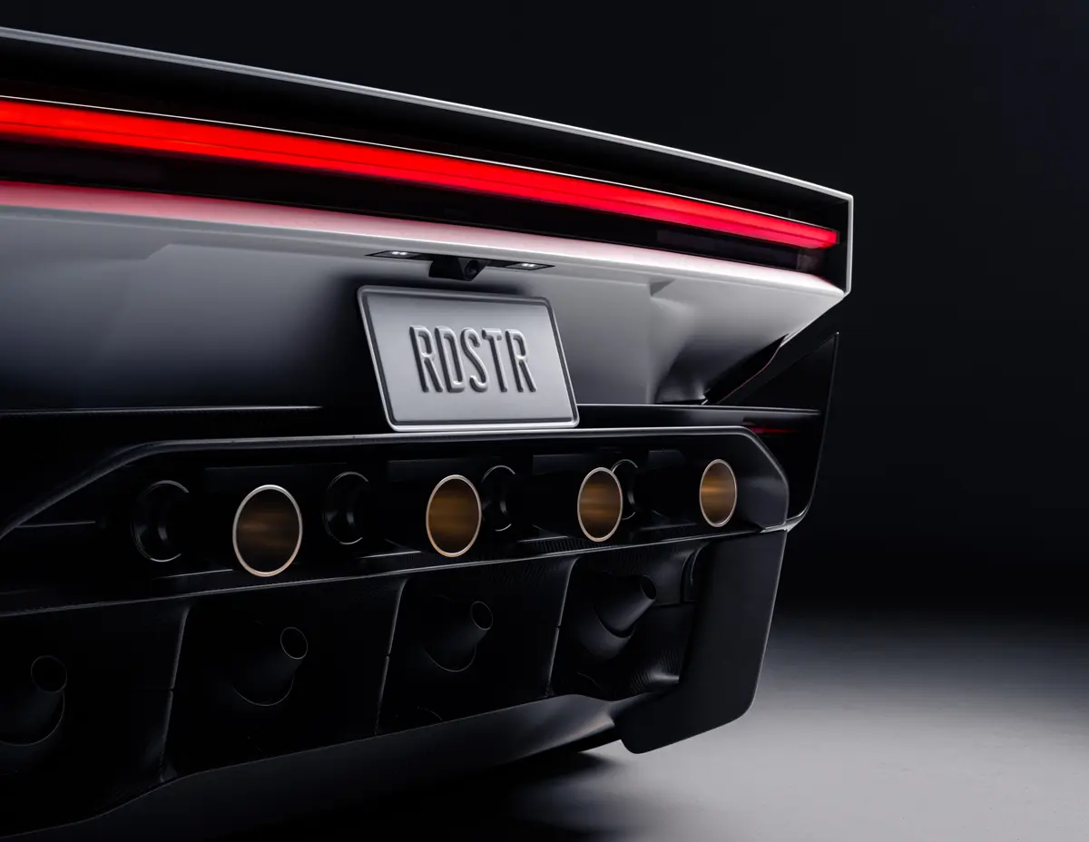 新型テスラ・ロードスターのエクステリア(テールエンド)