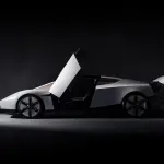 新型テスラ・ロードスターのエクステリア（サイド）